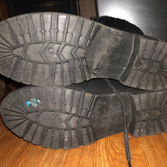 Black Ankle Combat Boots - Picture 4 of 4